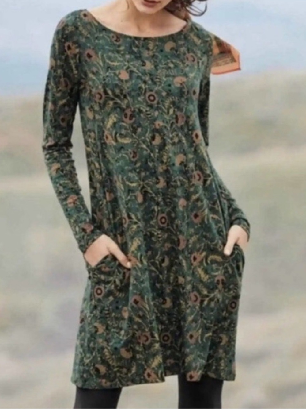 Peruvian Connection Orla Dress Floral Pima Cotton
Modal Jersey Long Sleeve